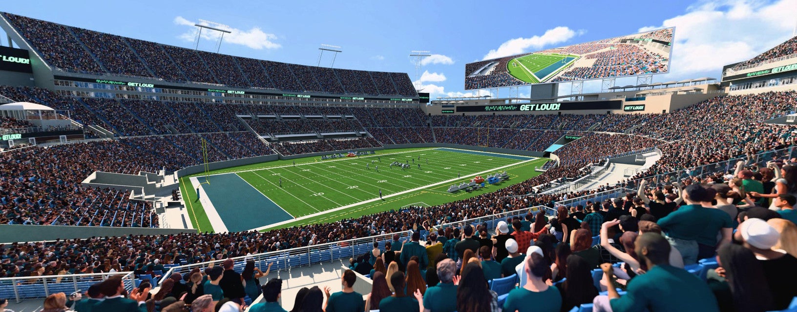 Seat view from Middle Sideline