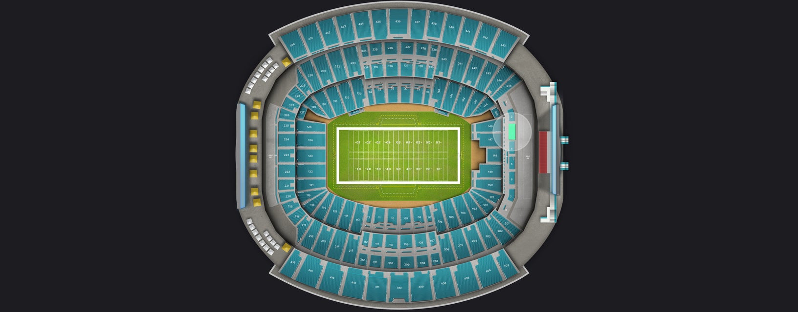 Seat view from Bud Zone Tables