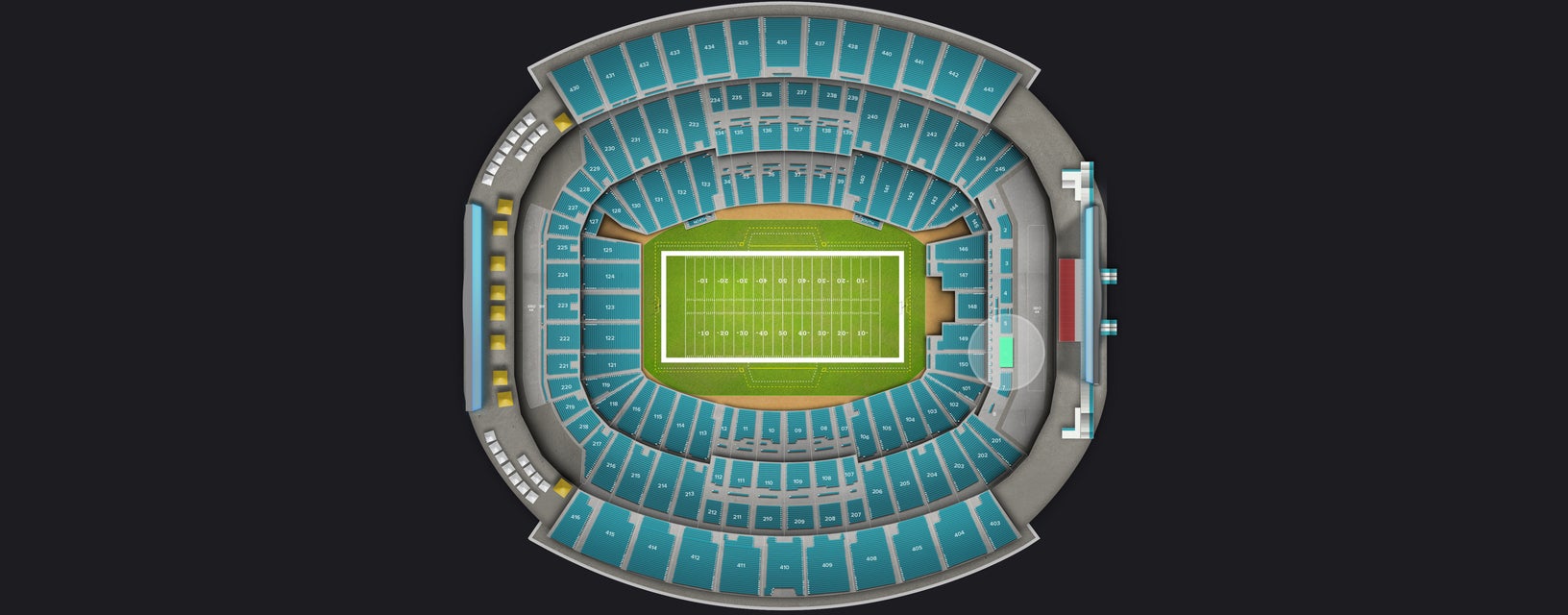 Seat view from Bud Zone Tables