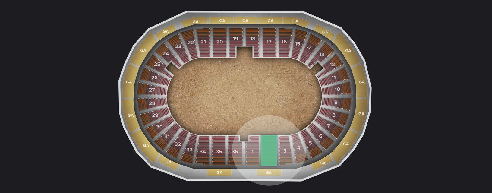 Seat view from Lower