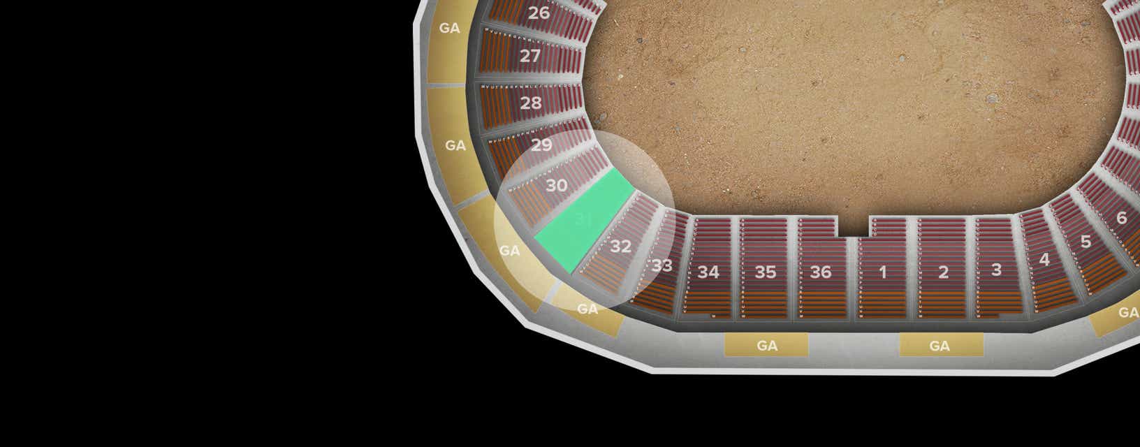 Seat view from Lower