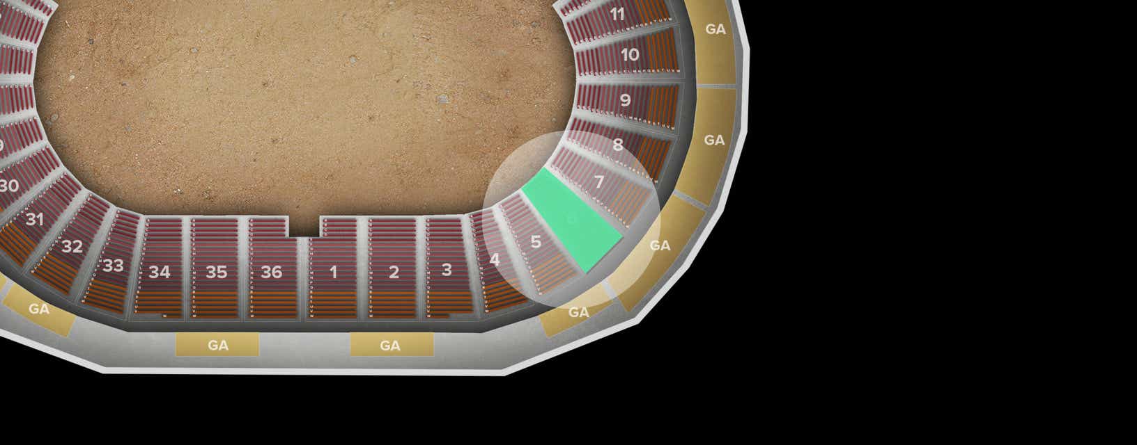Seat view from Lower