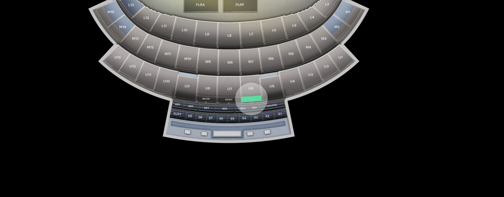 Seat view from Bleacher Section
