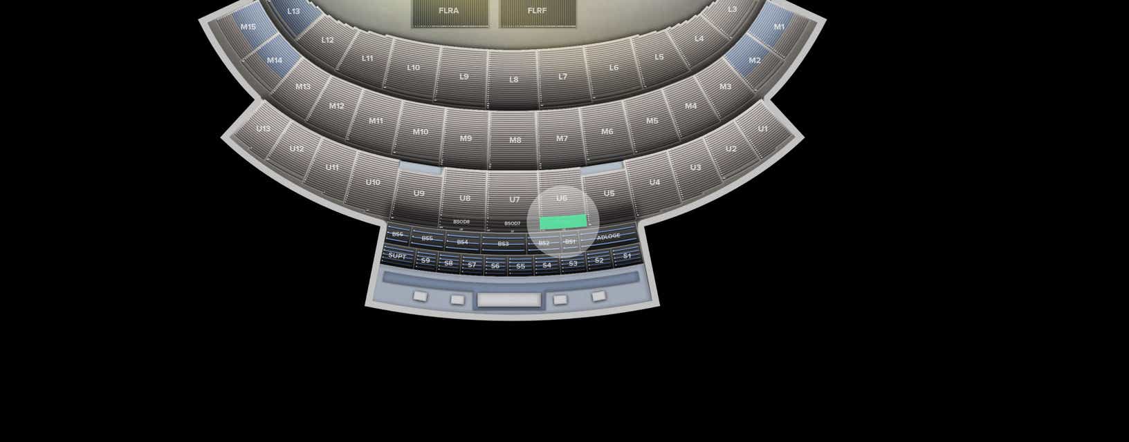 Seat view from Bleacher Section