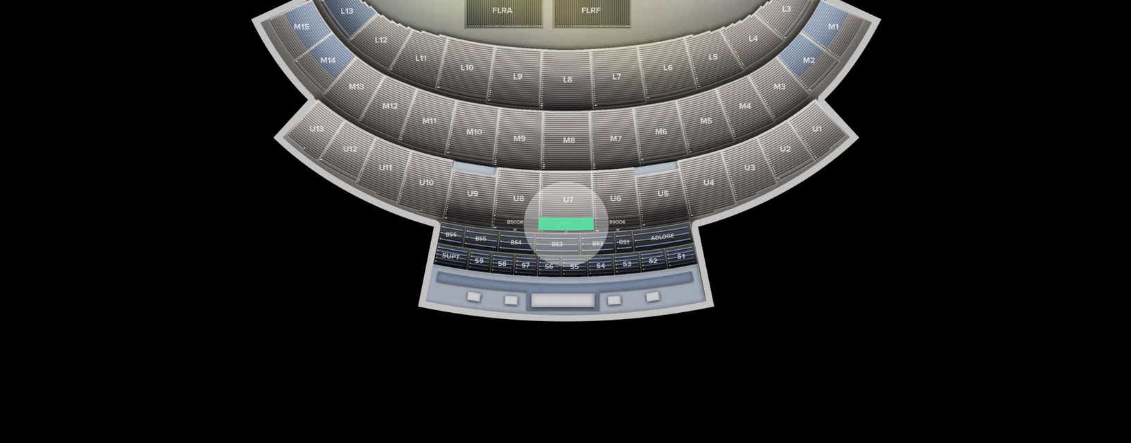 Seat view from Bleacher Section