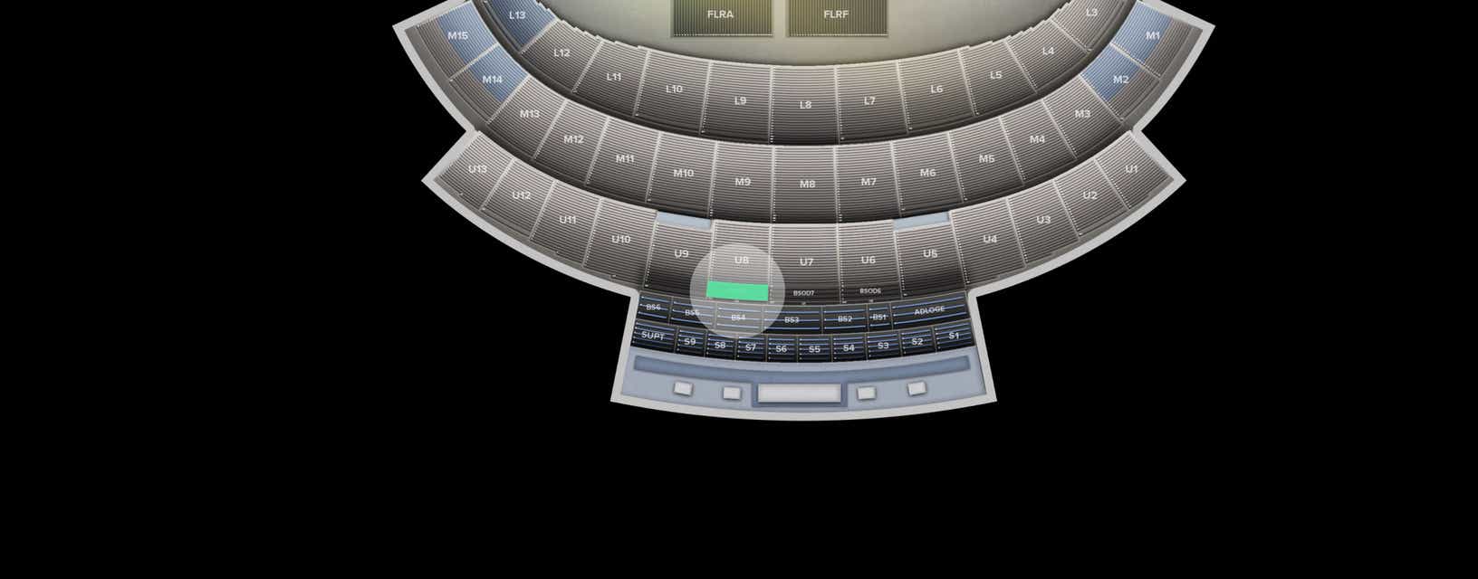 Seat view from Bleacher Section