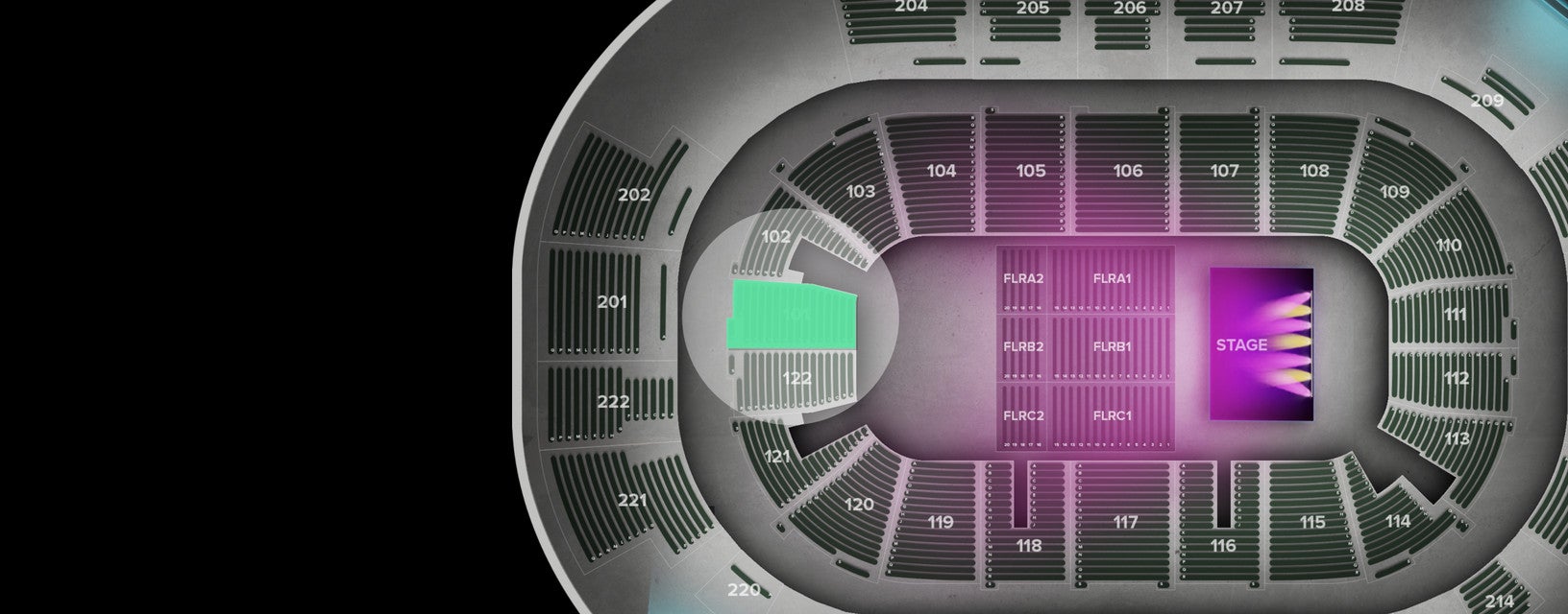 Seat view from Lower