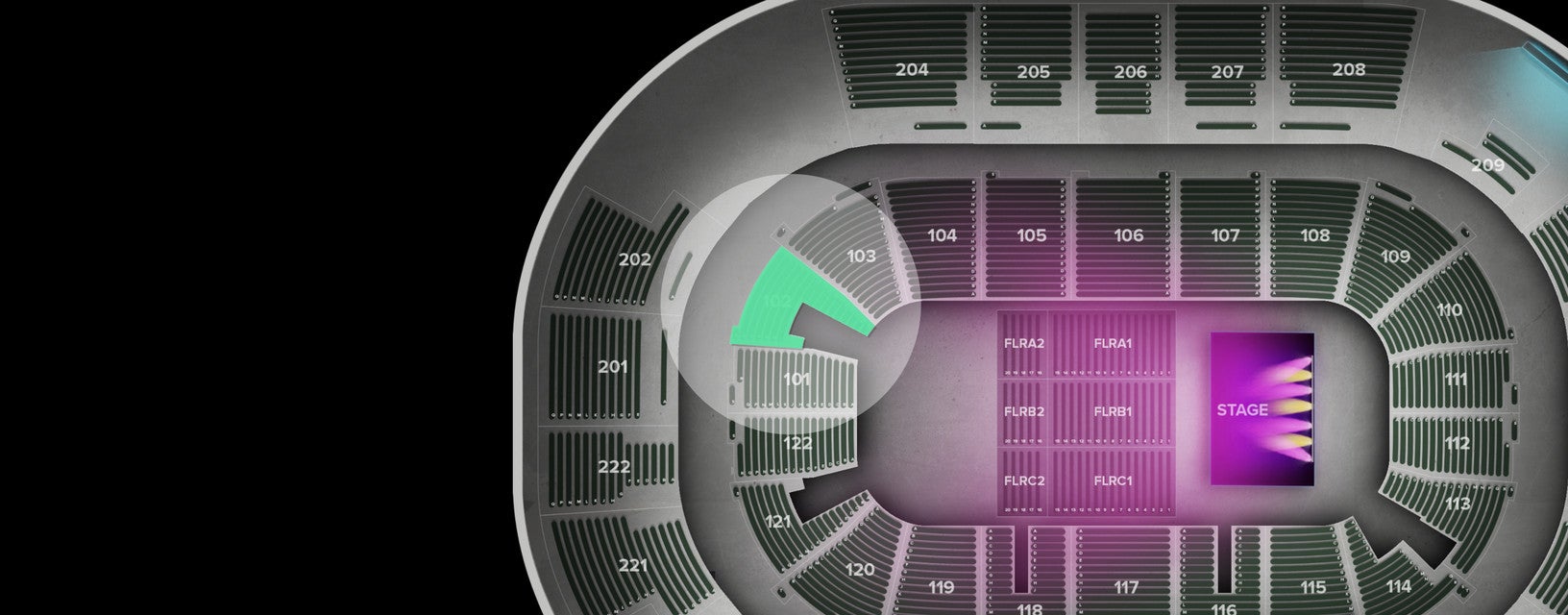 Seat view from Lower
