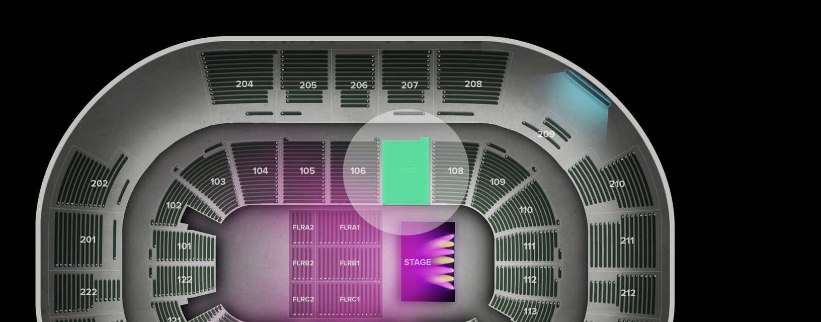 Seat view from Lower