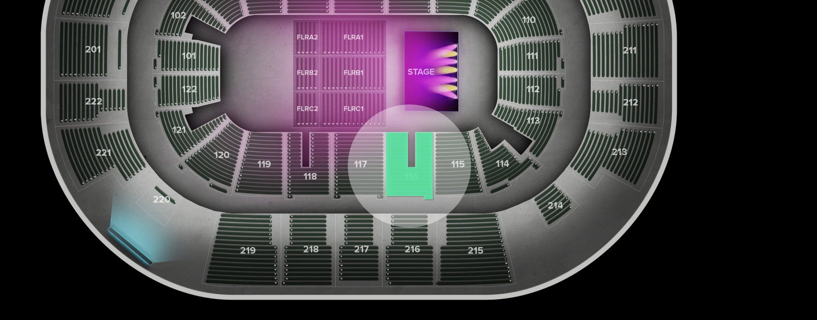 Seat view from Lower
