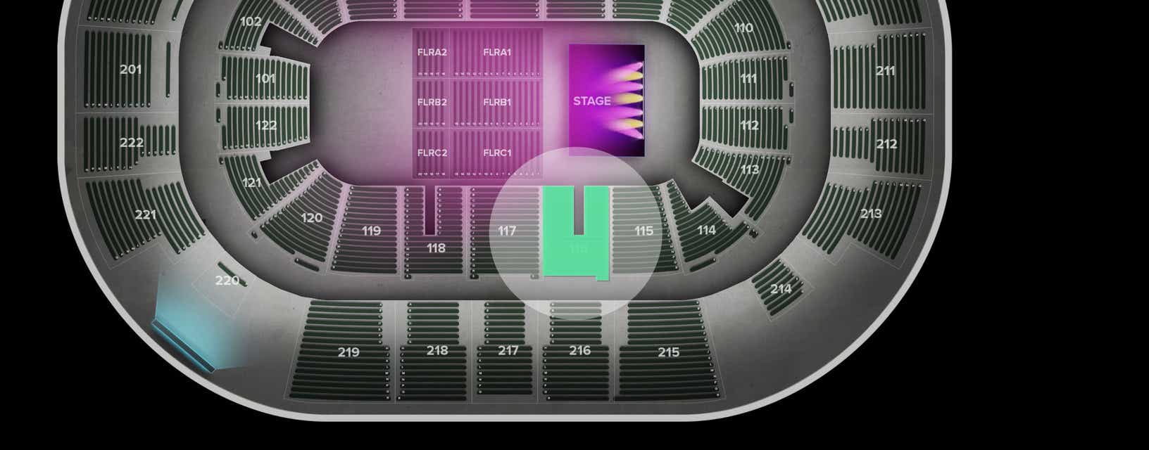 Seat view from Lower