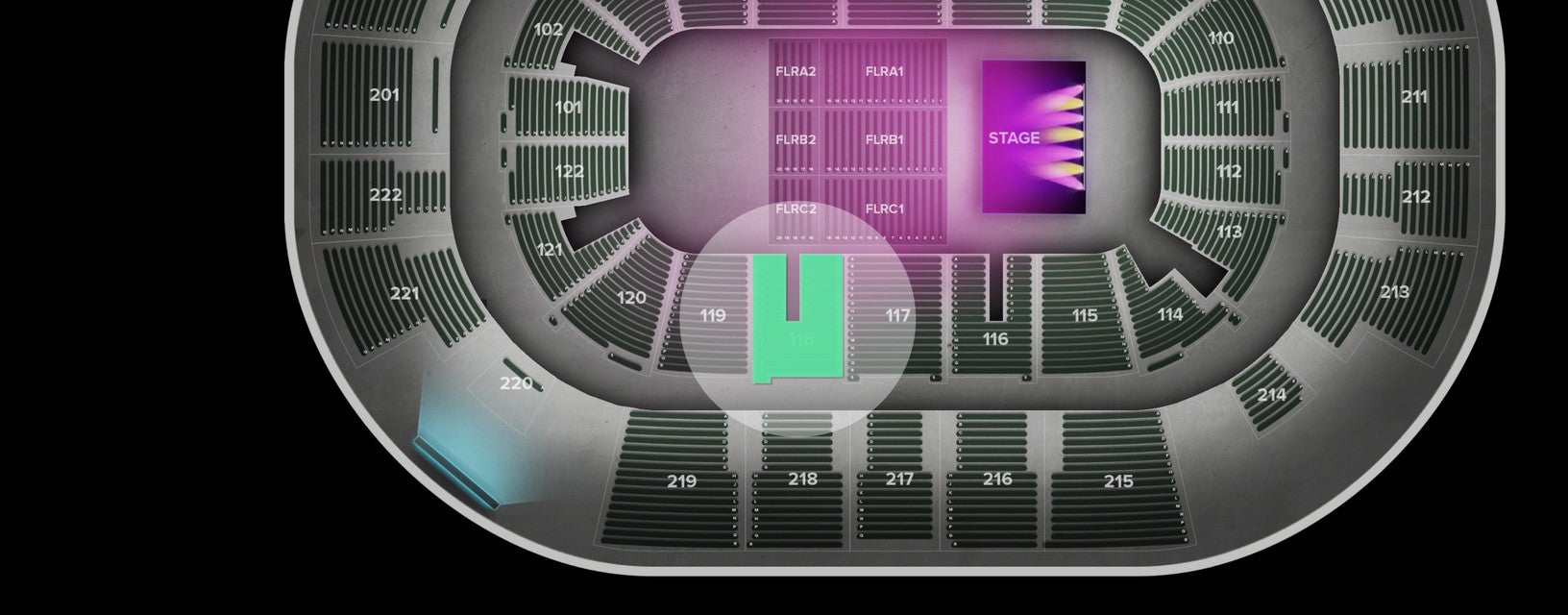 Seat view from Lower