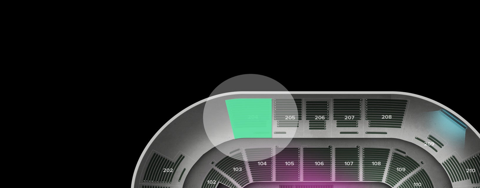 Seat view from Upper