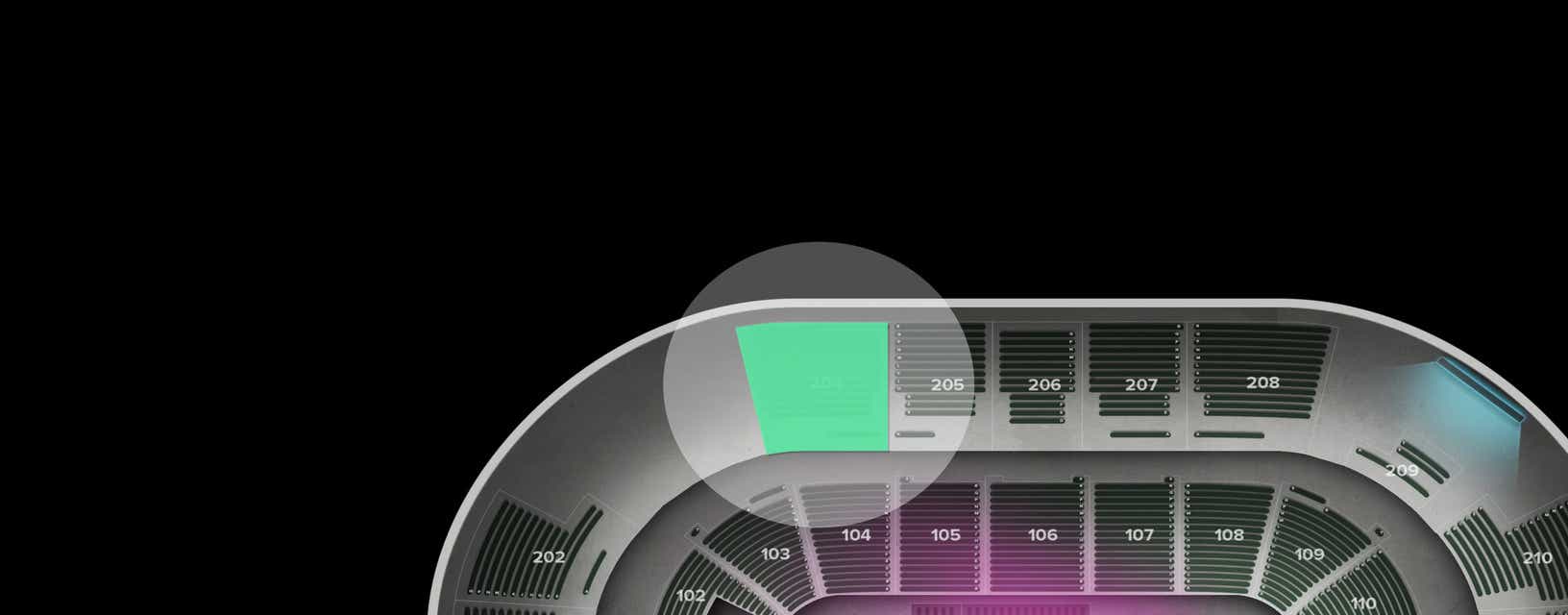 Seat view from Upper