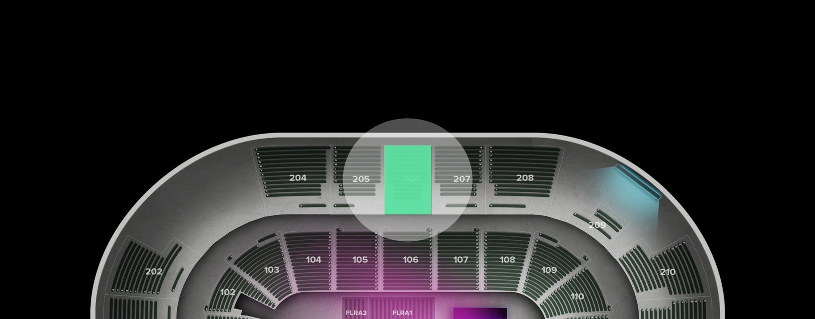 Seat view from Upper