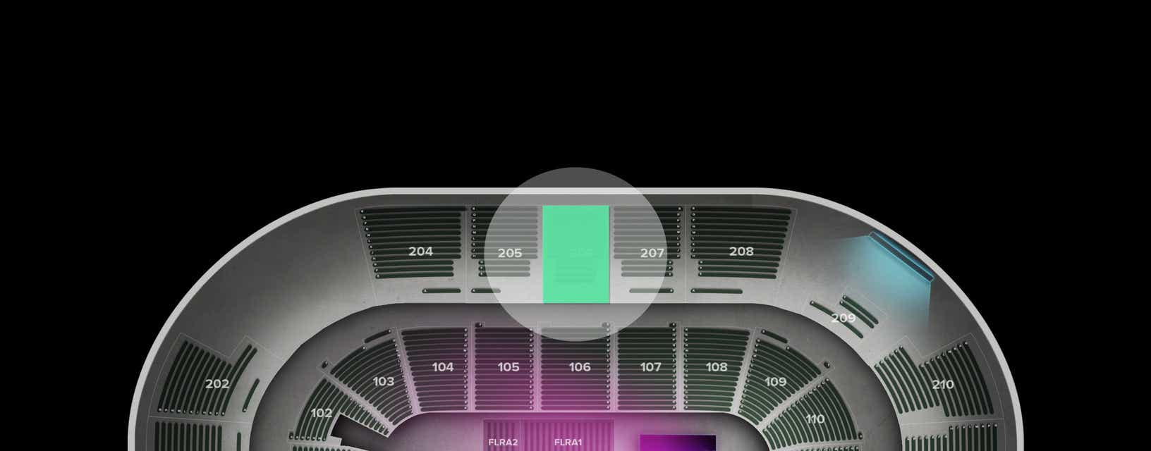 Seat view from Upper
