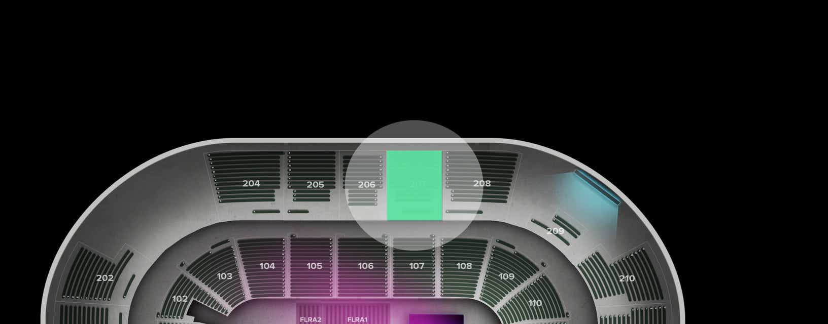 Seat view from Upper