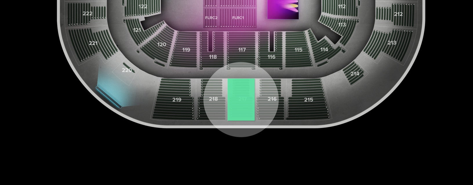 Seat view from Upper