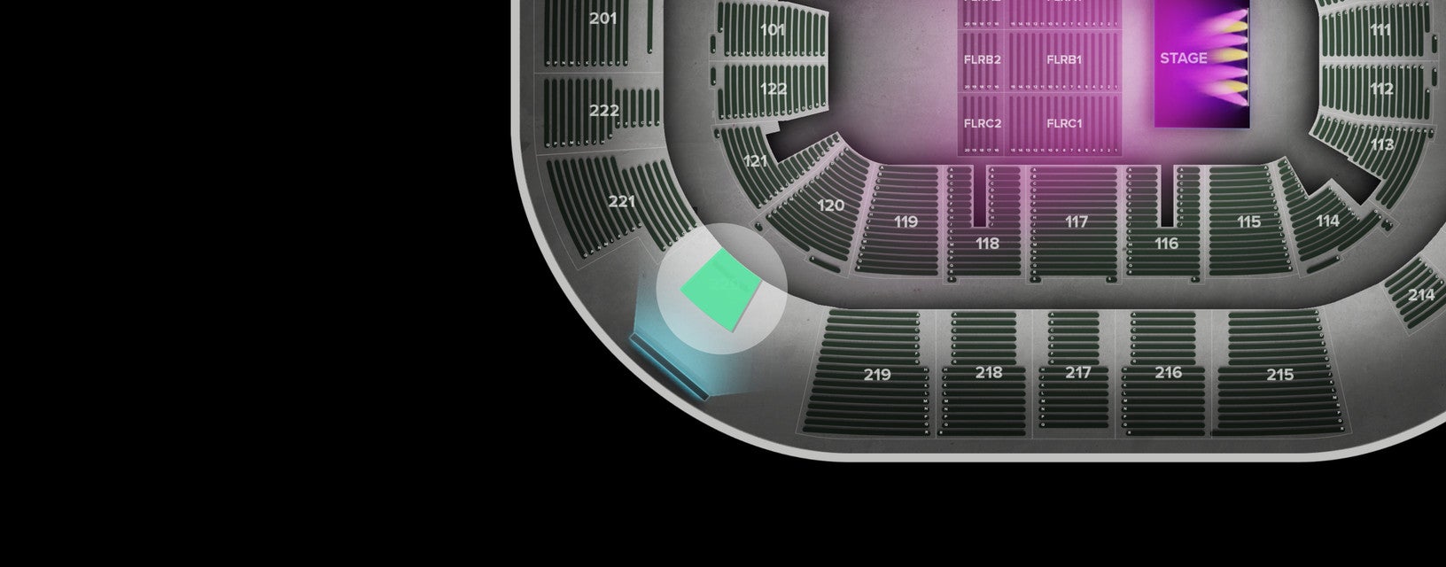Seat view from Upper