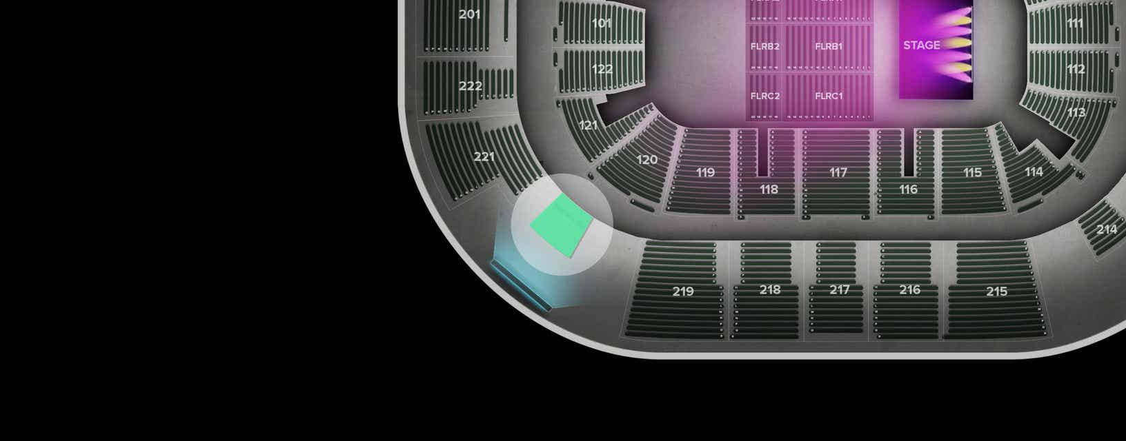 Seat view from Upper