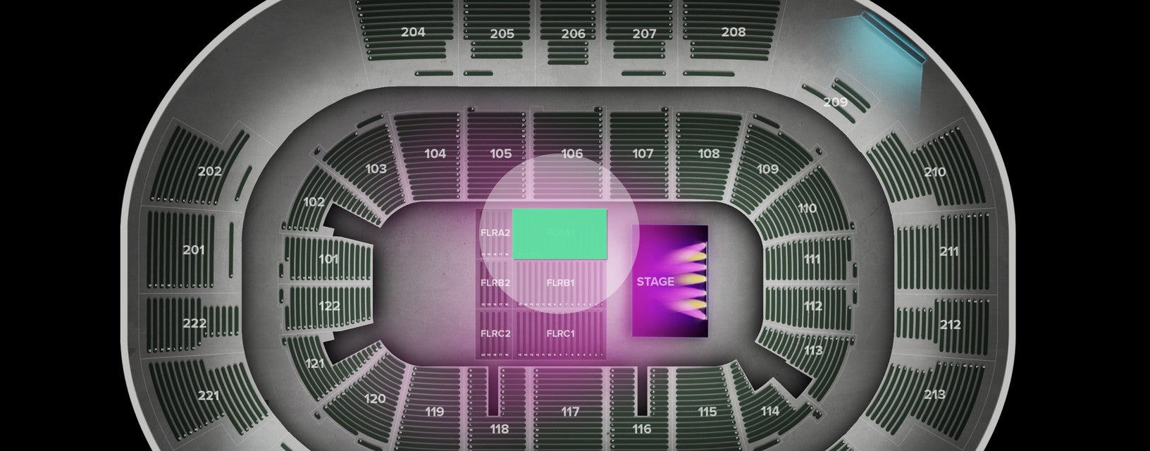 Seat view from Floor