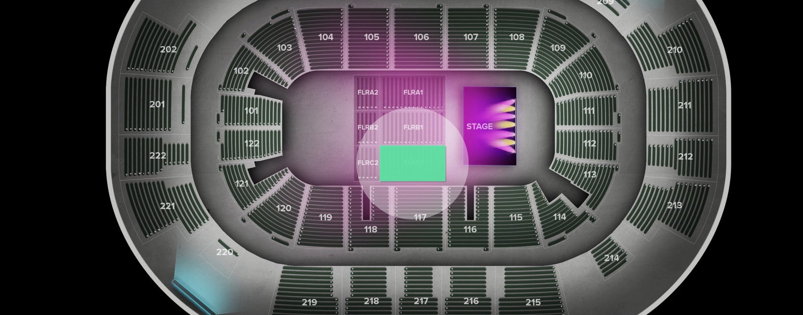 Seat view from Floor