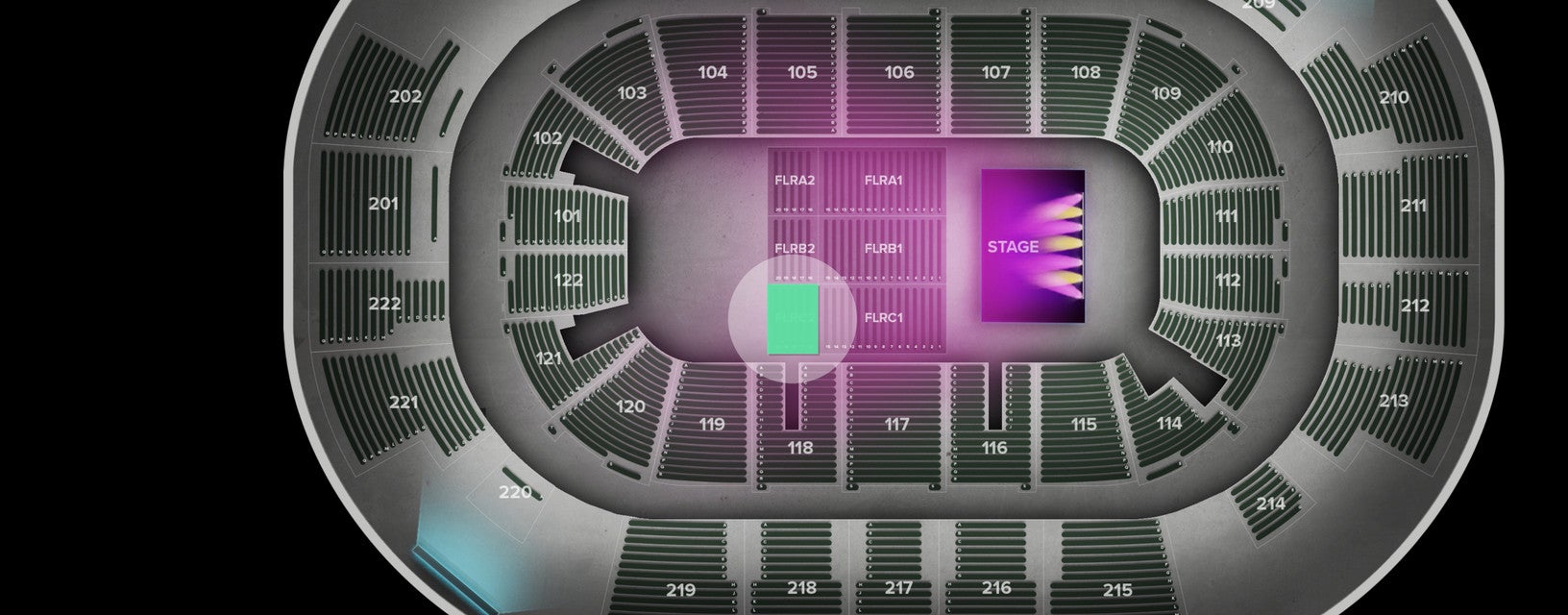 Seat view from Floor