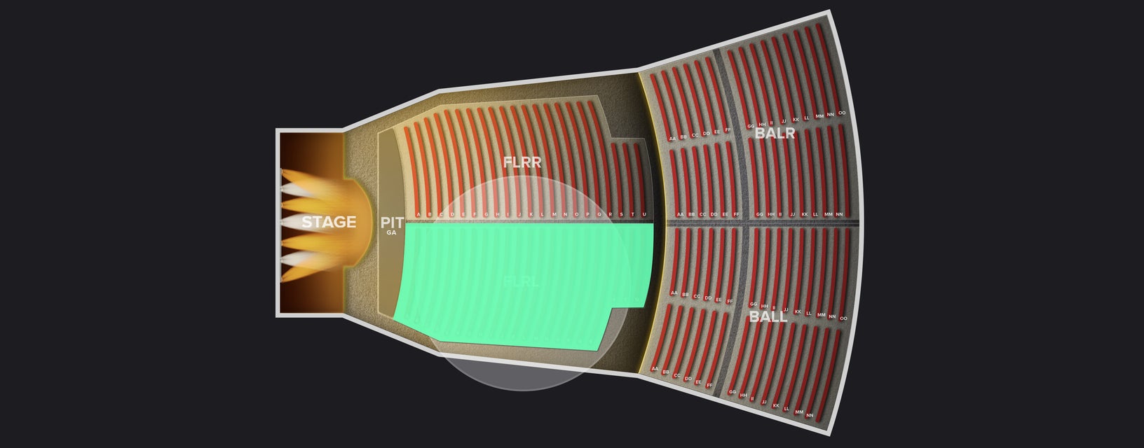 Seat view from Floor