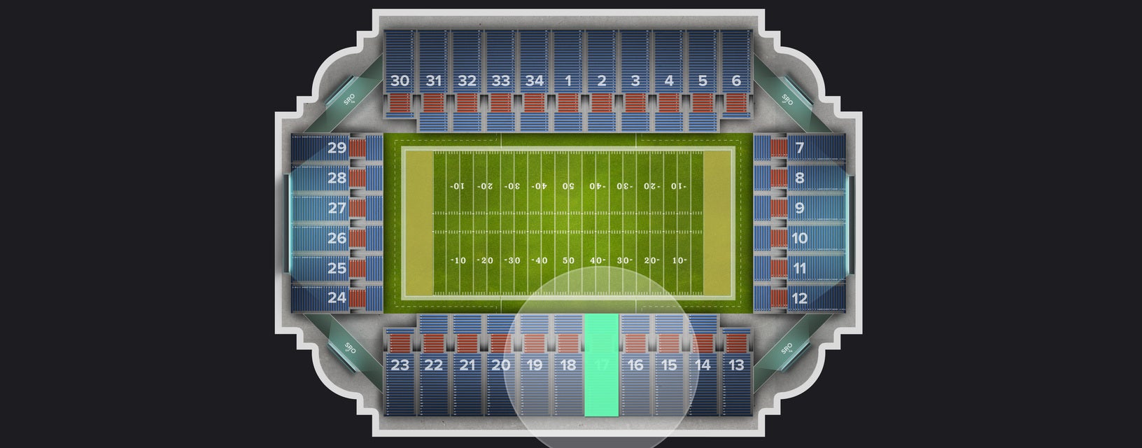 Seat view from Section