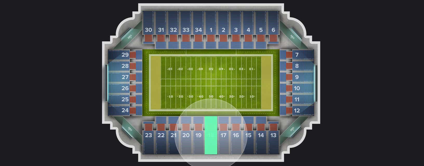Seat view from Section