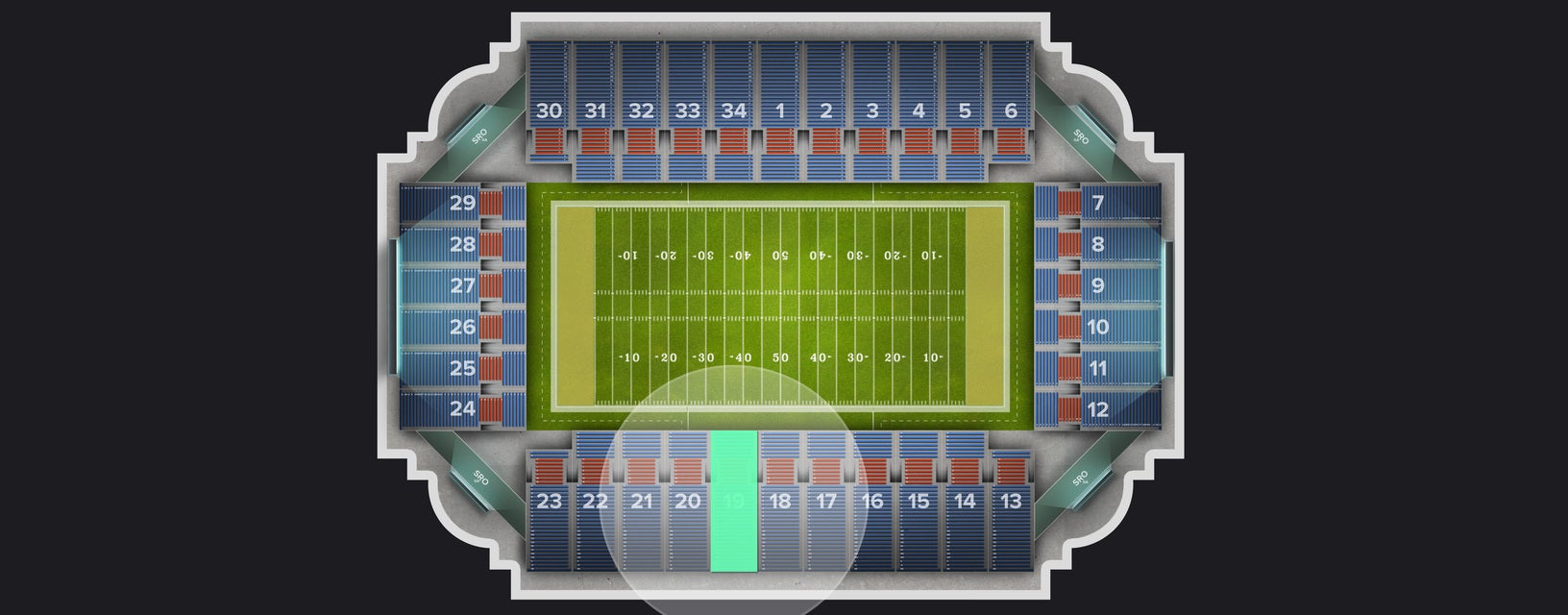 Seat view from Section