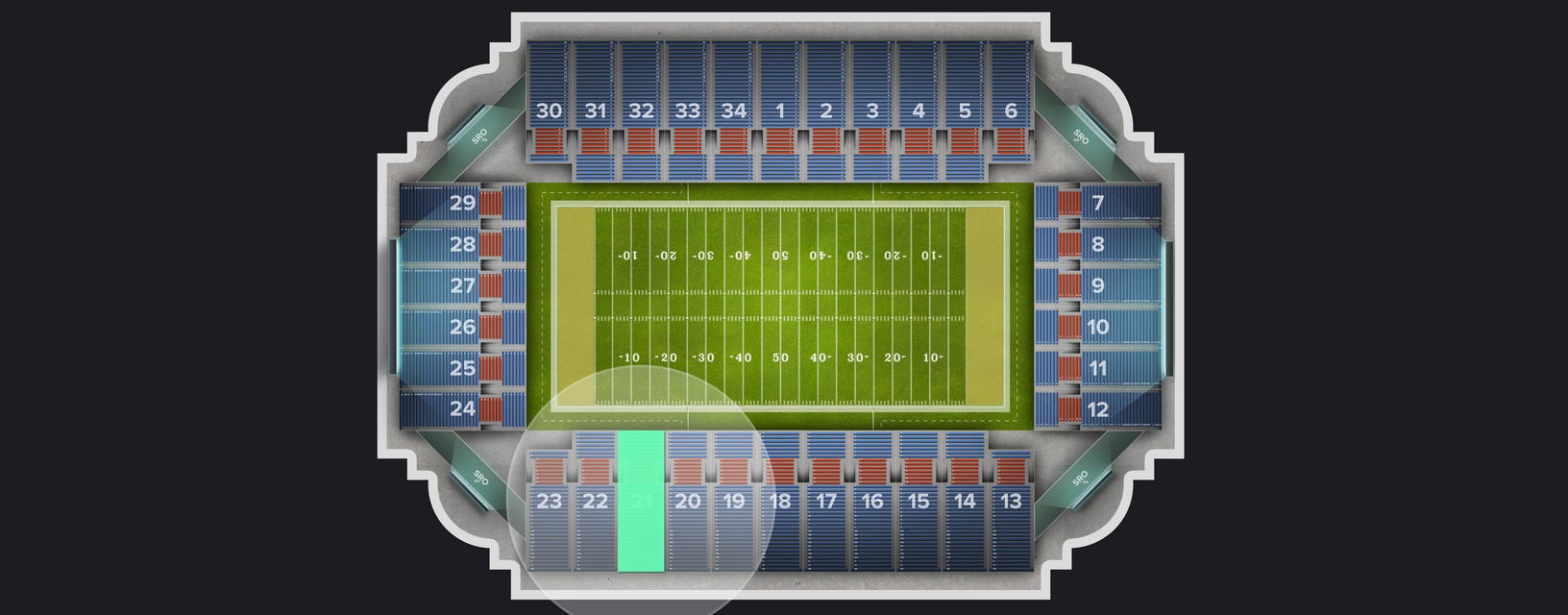 Seat view from Section