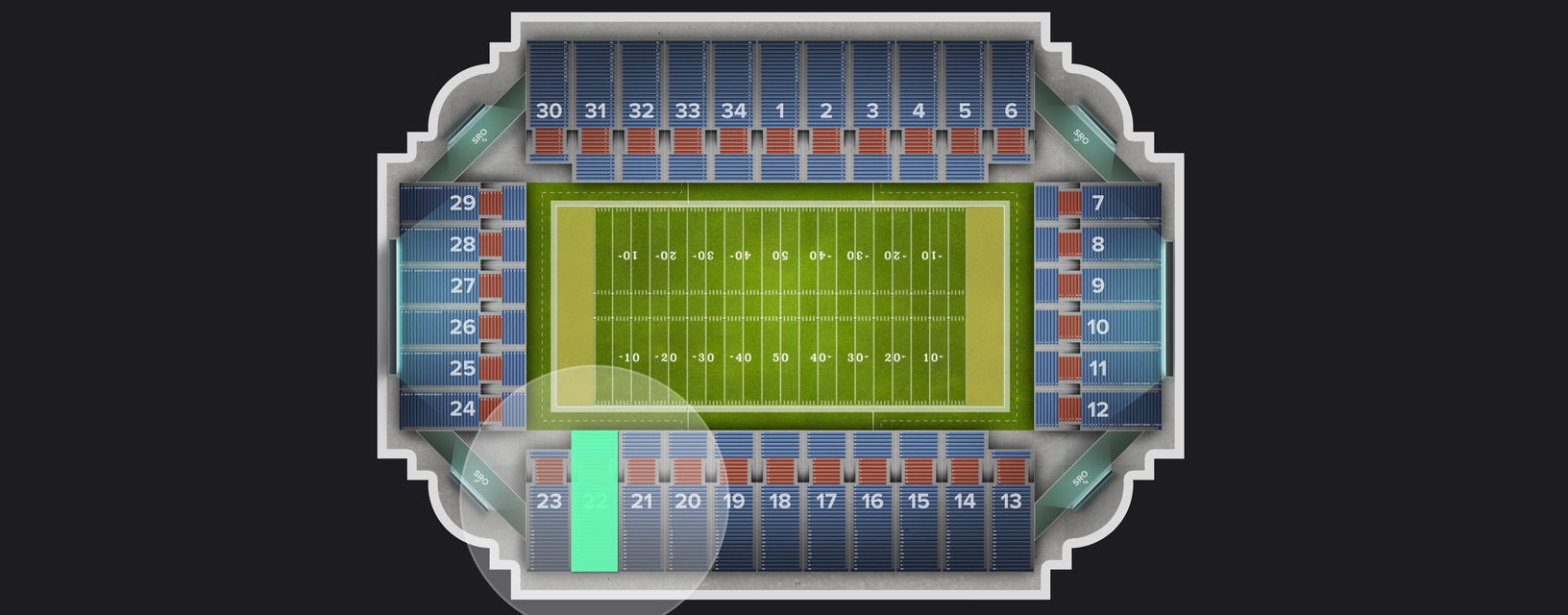 Seat view from Section