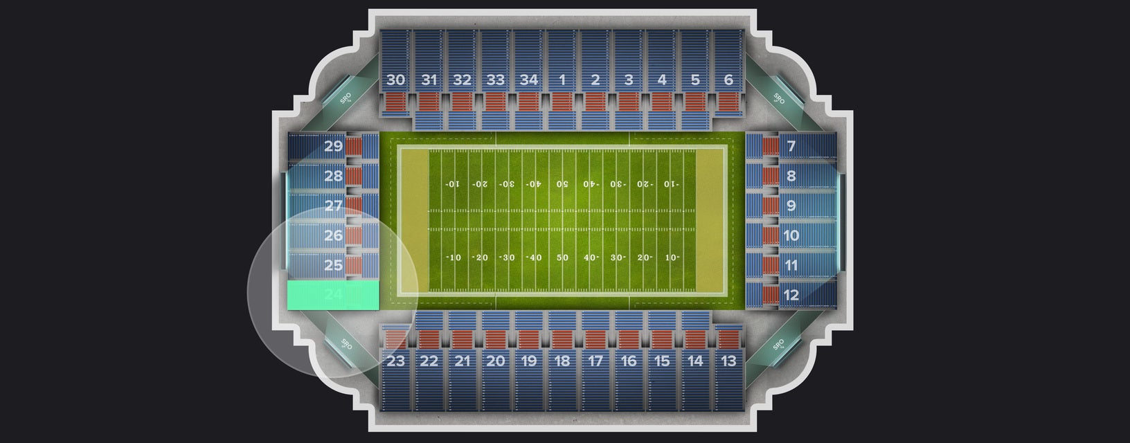 Seat view from Section