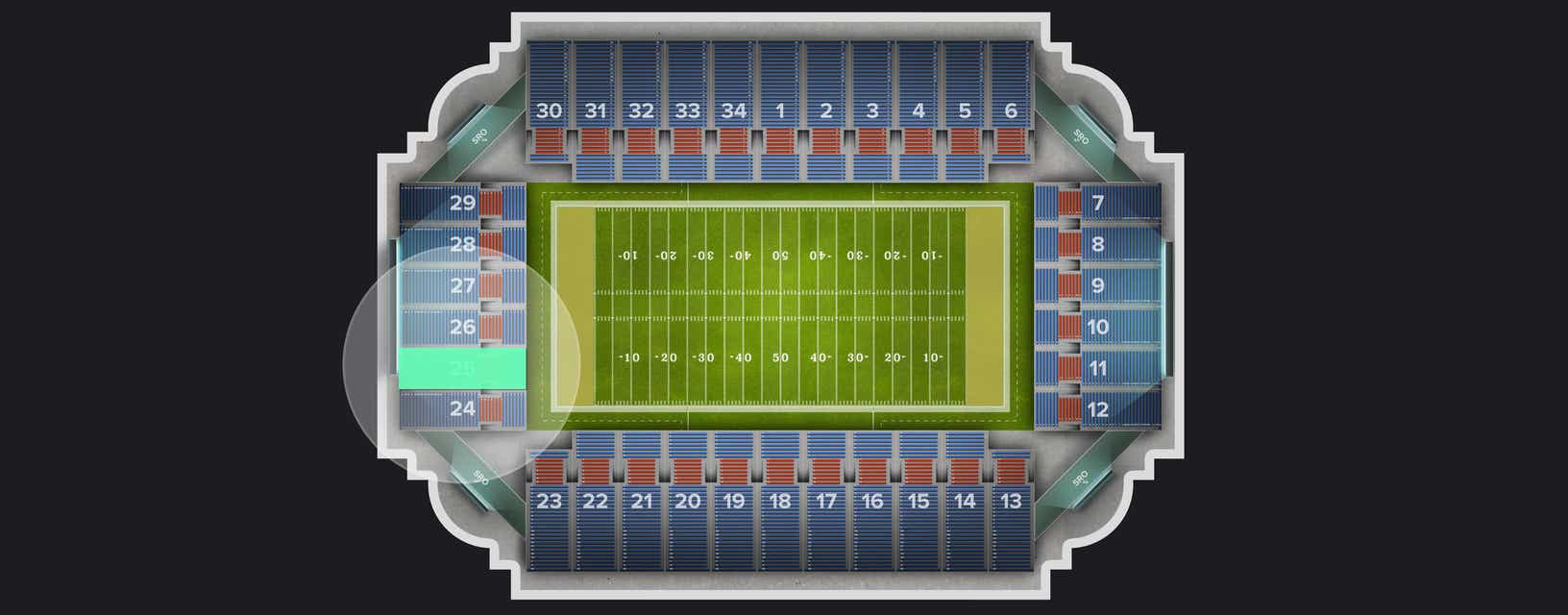 Seat view from Section