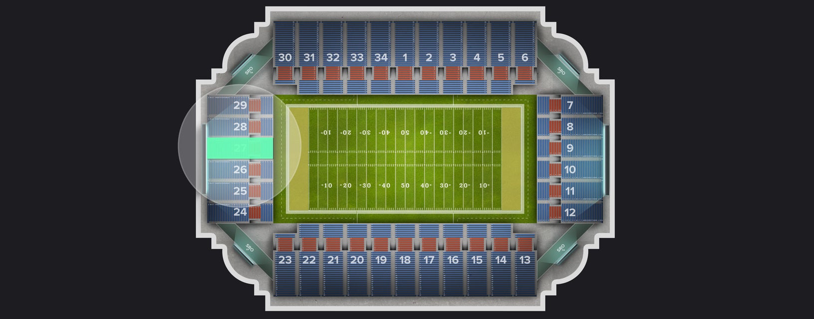 Seat view from Section