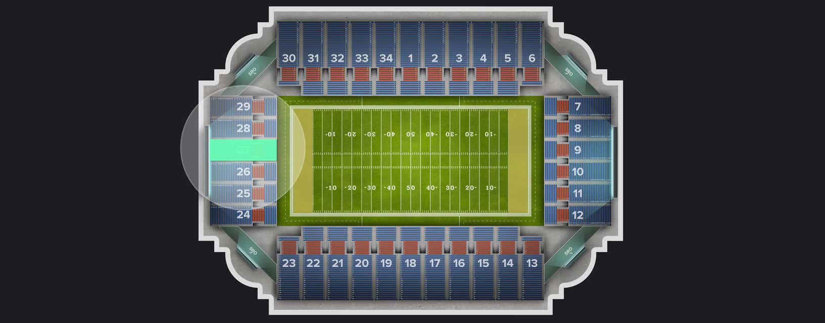 Seat view from Section