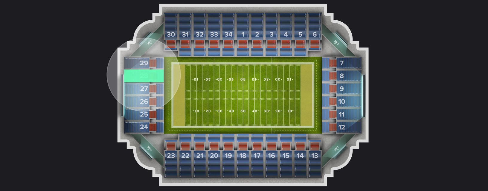 Seat view from Section