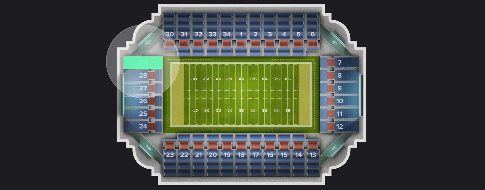 Seat view from Section