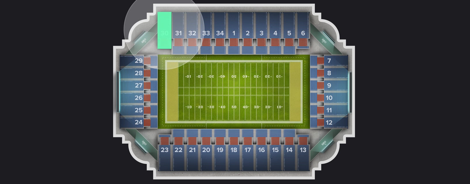 Seat view from Section