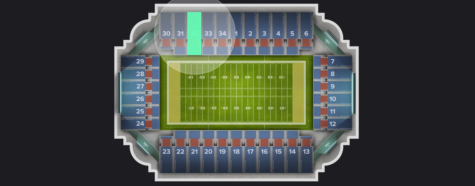 Seat view from Section
