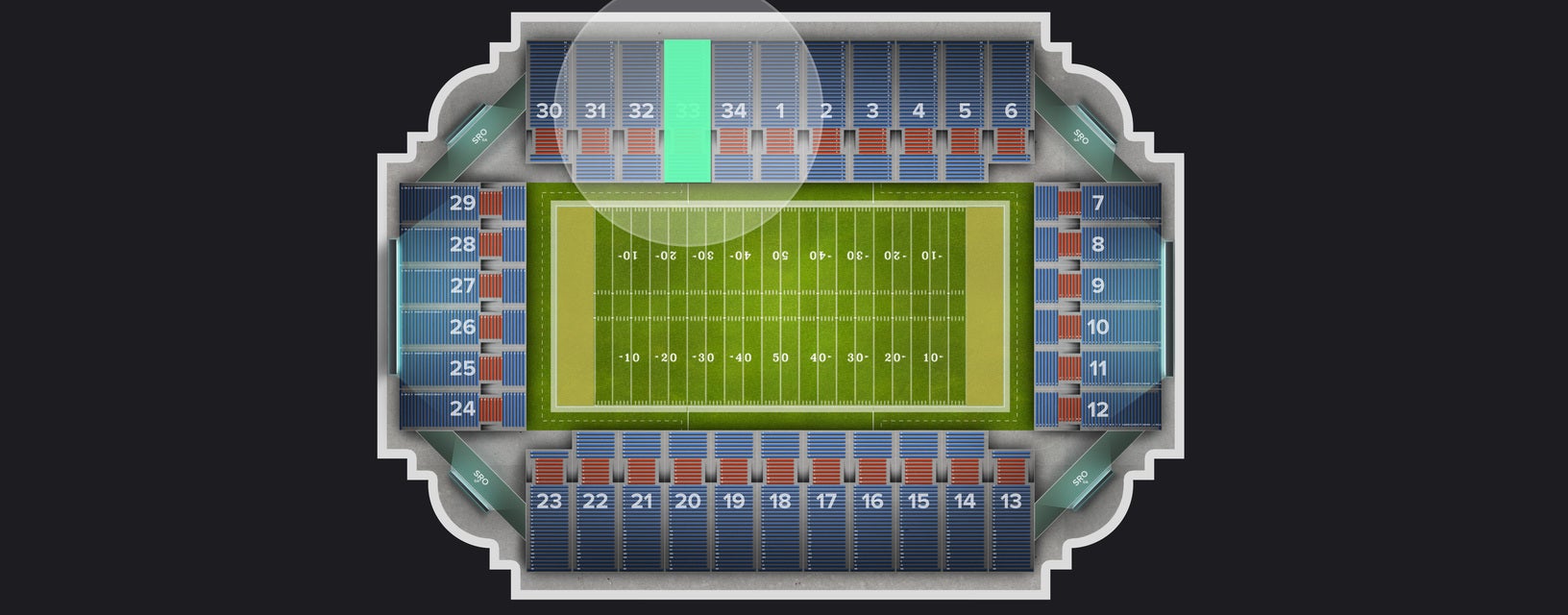 Seat view from Section