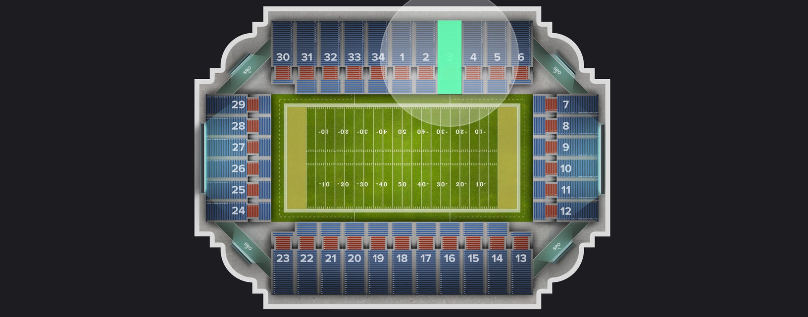 Seat view from Section