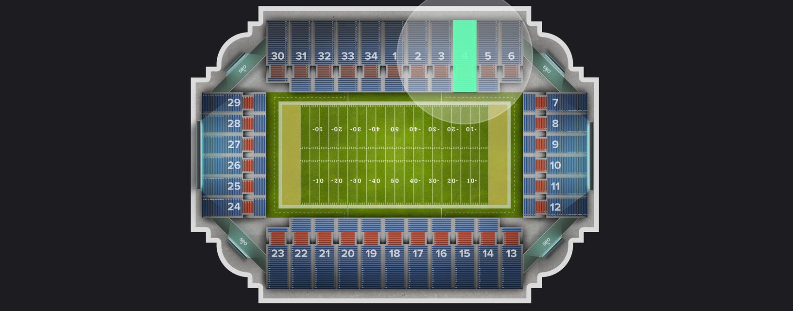 Seat view from Section