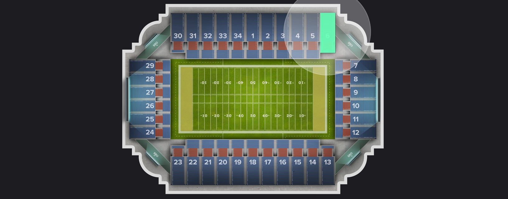 Seat view from Section