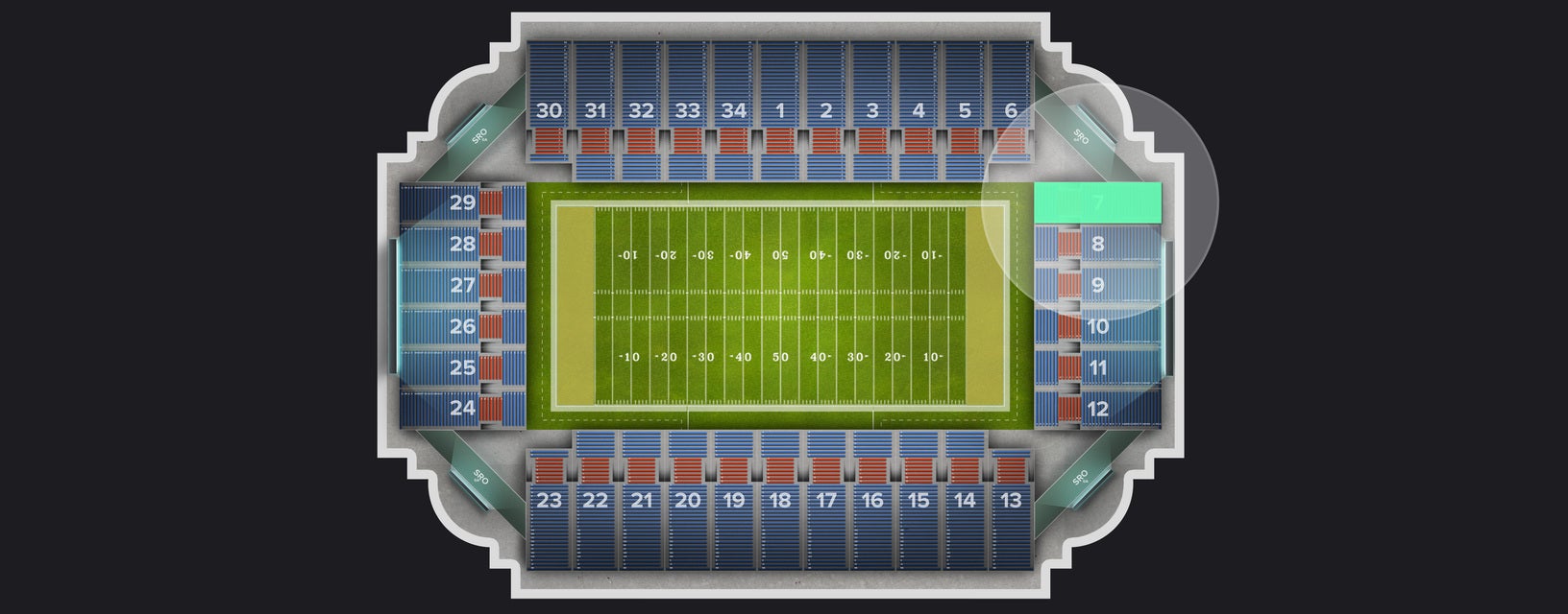 Seat view from Section