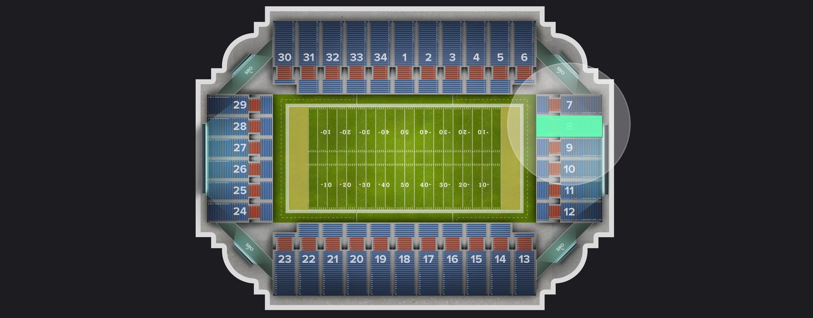 Seat view from Section