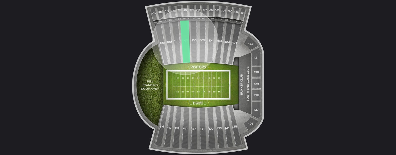 Seat view from Lower