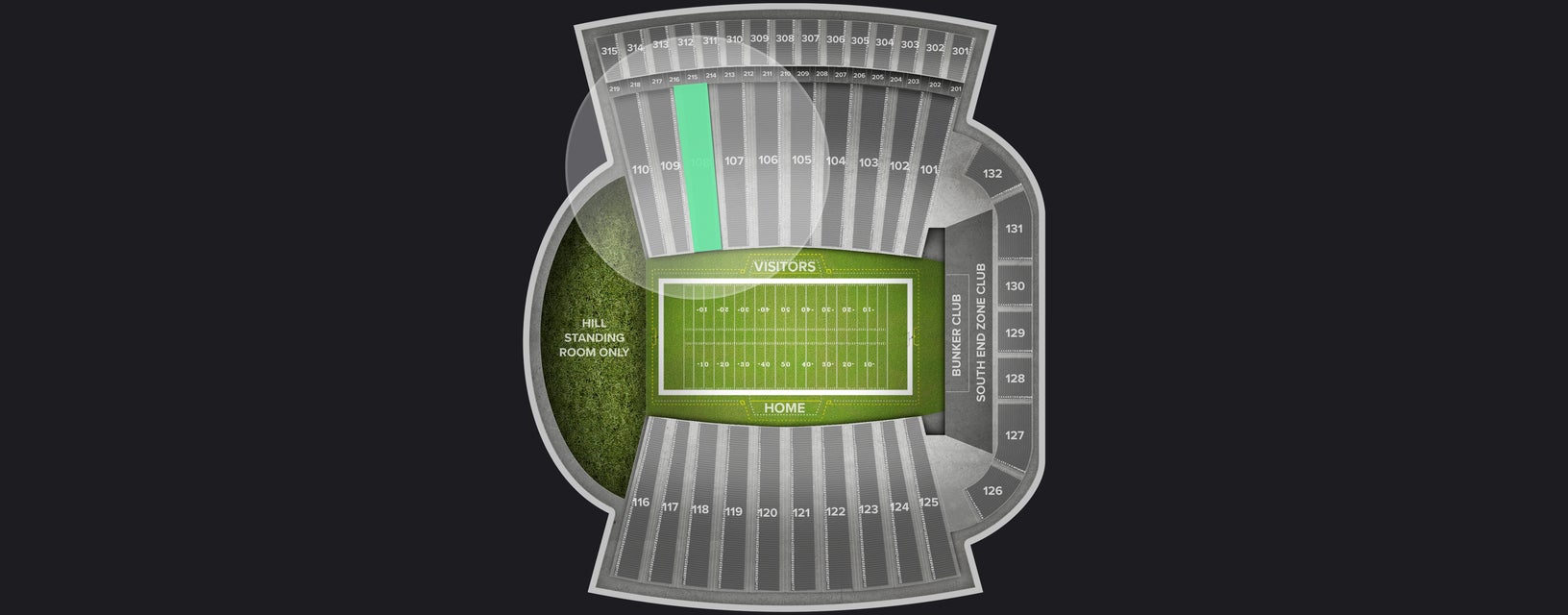 Seat view from Lower