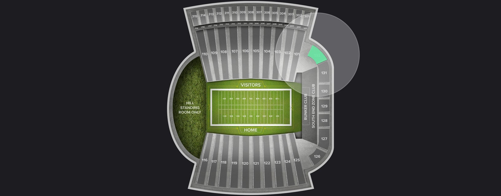 Seat view from Lower